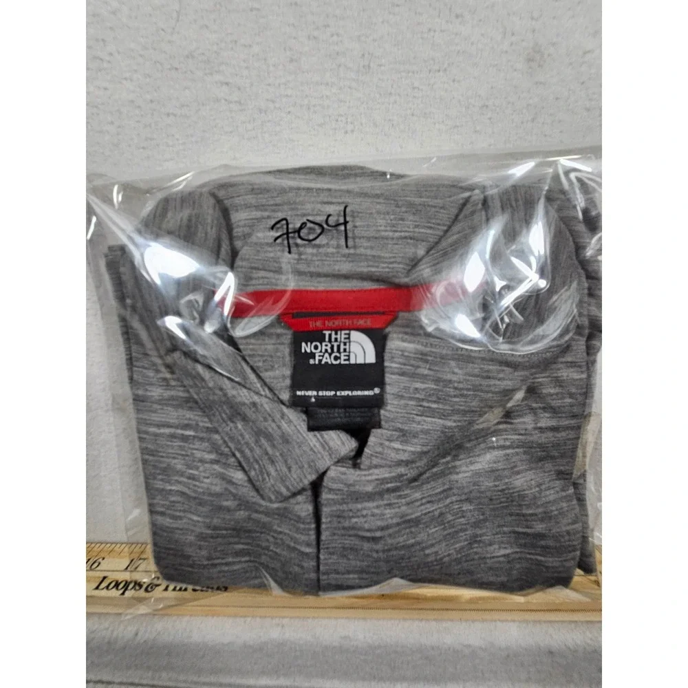 The North Face Mens Merino Wool Blend Polo Shirt Grey Short Sleeve ARNX Large‎ - Picture 10 of 10
